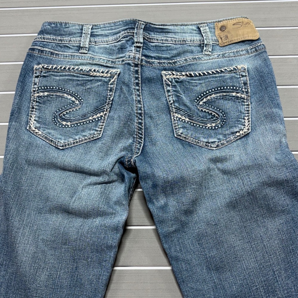Silver Jeans Co Suki Mid Slim Boot W30 L33 Medium Wash Denim
